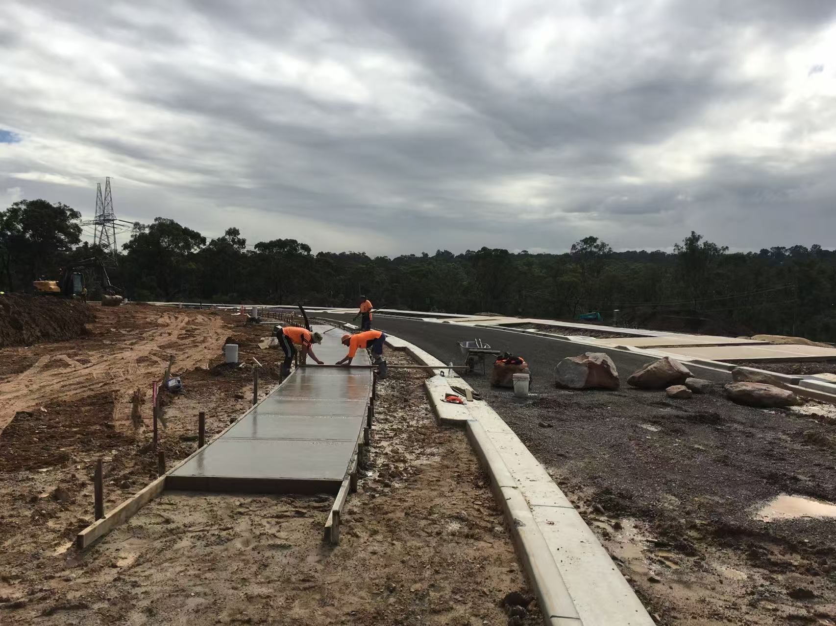 Road pavement construction